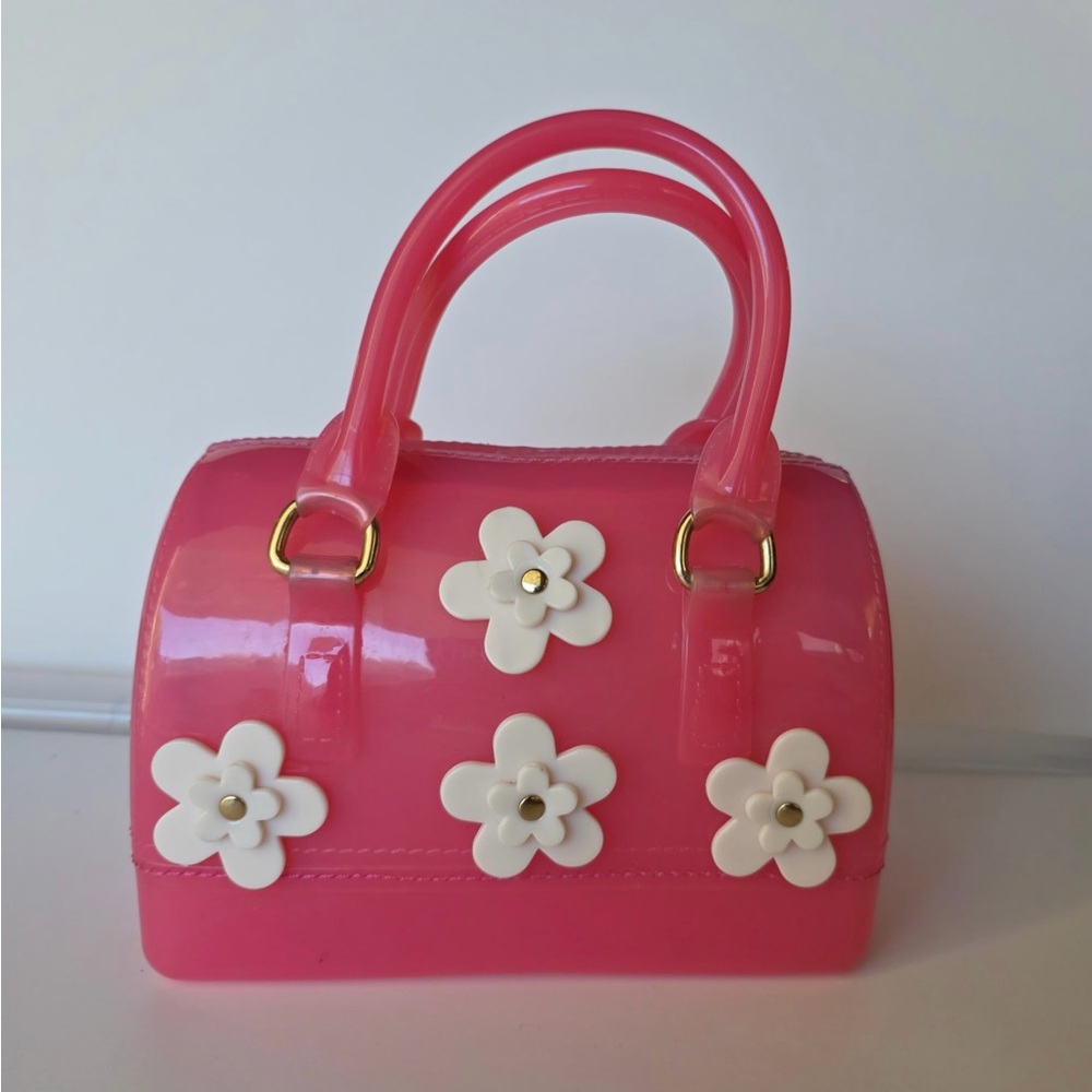 Doe‎ A Dear Flowers Punch Barrel Jelly Hand Bag